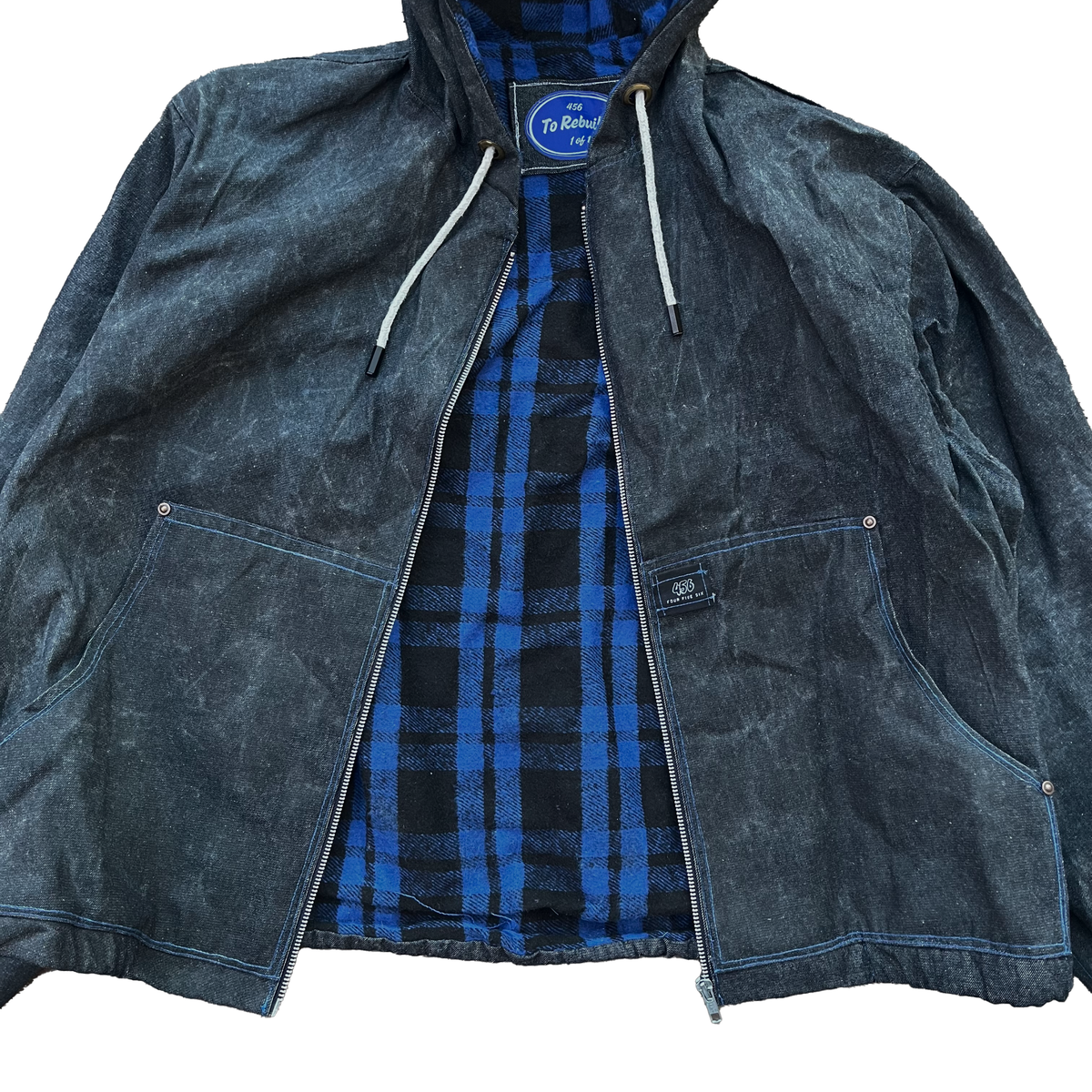 Denim Jacket - Le Tous Les Jours - Plaid