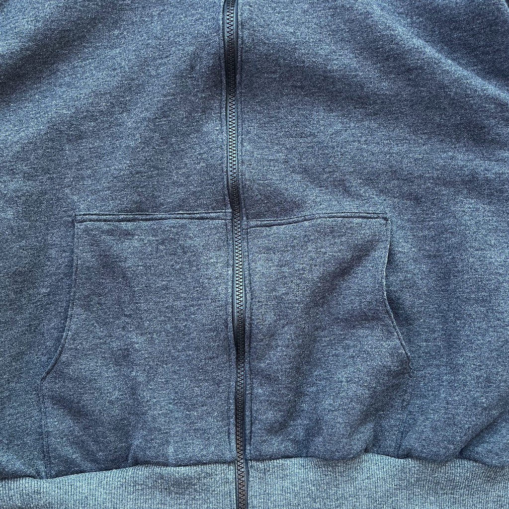 Zip-Up Hoodie - Plaid Design (S/M)