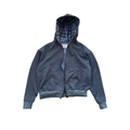 Zip-Up Hoodie - Plaid Design (S/M)
