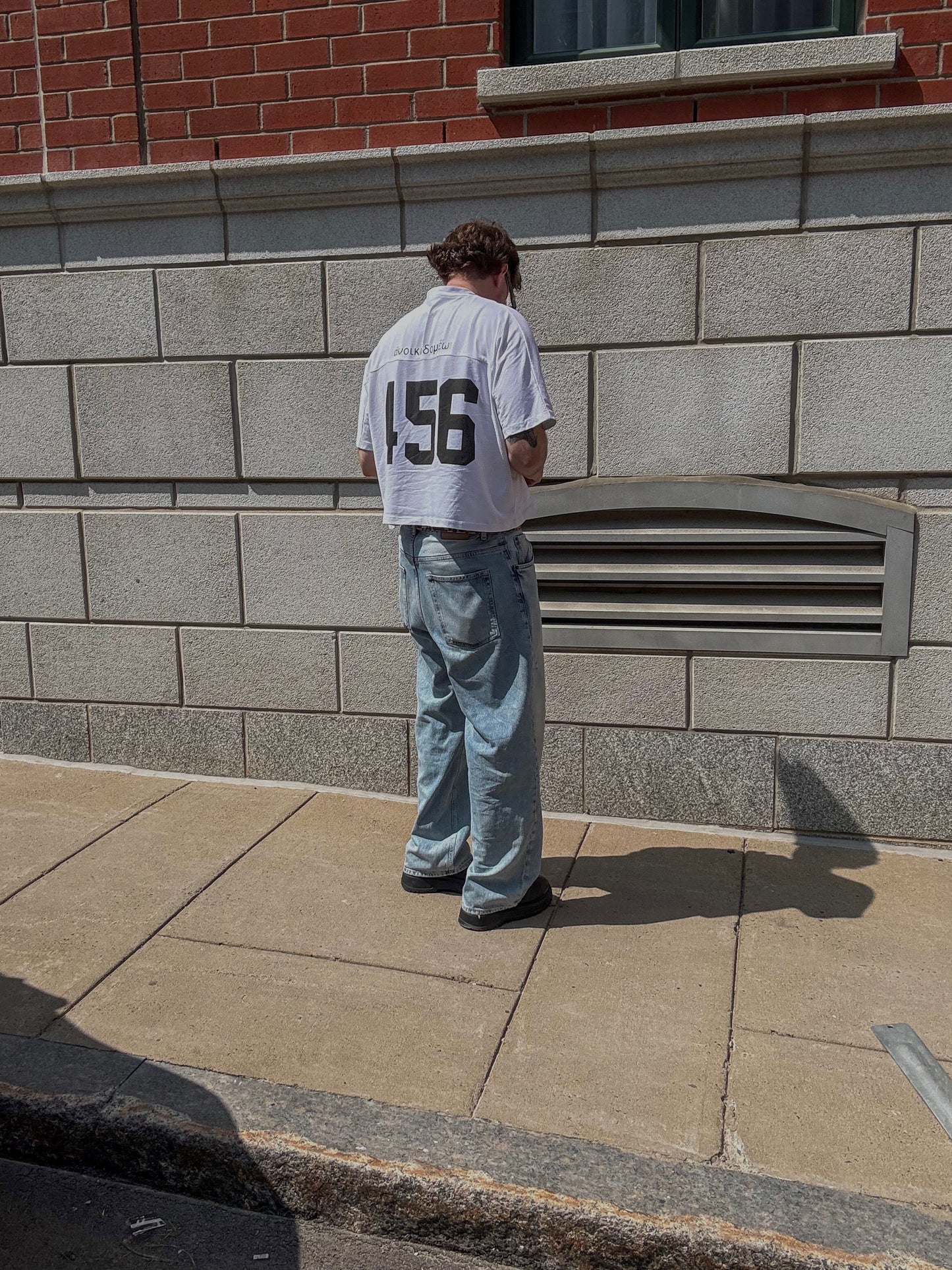 White Boxy Heavyweight Cropped Tee